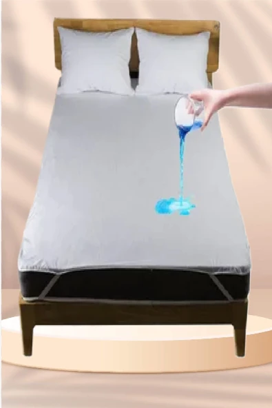 mycey Çift Kişilik Sıvı Geçirmez Alez 200x220 Cm Micro Kumaş Köşelerinden Lastikli - 4
