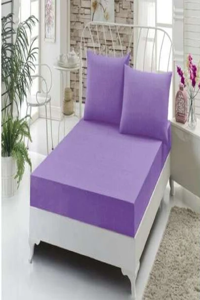 Altın Karma Havlu Lastikli Çarşaf Takımı 180x200 Cm 2 Adet 50x70 Cm Yastık Kılıfı