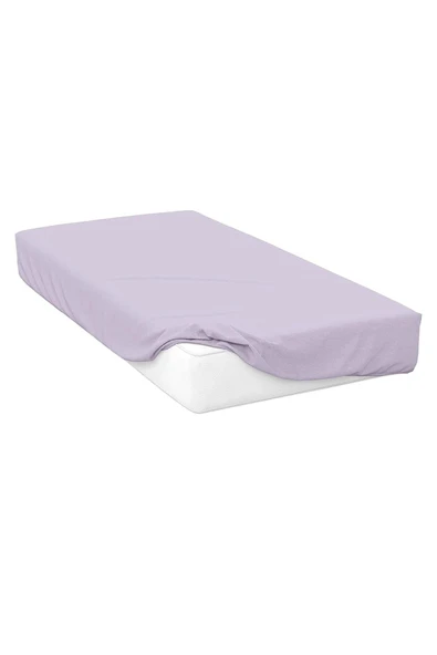 Evony Lastikli Pamuk Penye Çarşaf Lila 180x200 Cm - 3