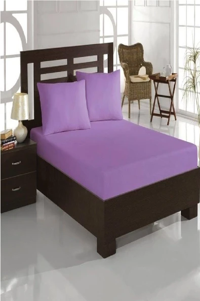 mycey Mor Lastikli Streç Battal Boy Havlu Çarşaf 180x200 Cm - 4