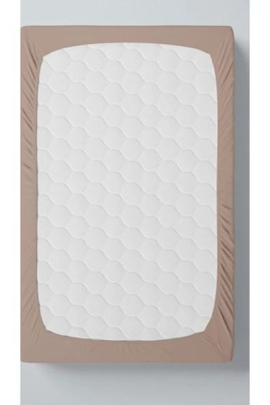 Bebesi Çift Kişilik Havlu Çarşaf Takımı Renk Açık Kahve 150x200 Cm - 5