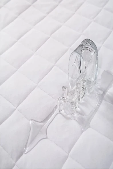 mycey Kapitoneli Sıvı Geçirmez Alez 140x200 Cm Tek Kişilik Köşe Lastikli - Resim 2