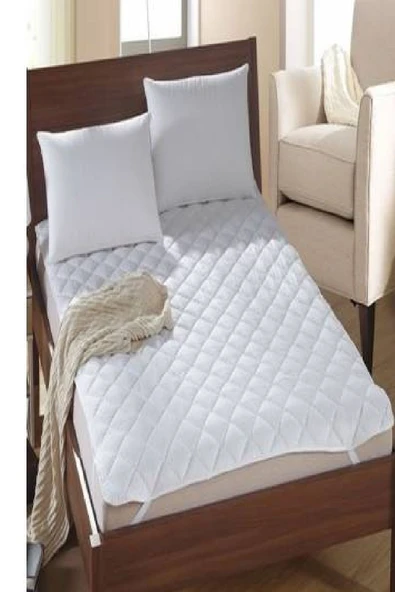 Altın Karma Yatak Koruyucu Kapitoneli 150x200 Cm Çift Kişilik Çarşaf Köşe Lastikli - Resim 5