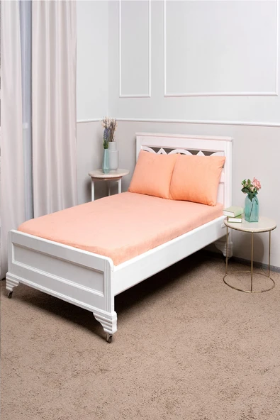 Bebesi Çift Kişilik Havlu Çarşaf Takımı Renk Gül Kurusu - 2