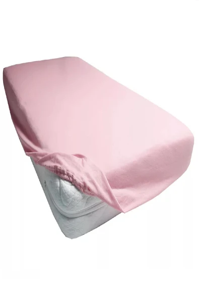 Evony Lastikli Pamuk Penye Çarşaf Pembe 180x200 Cm - 2