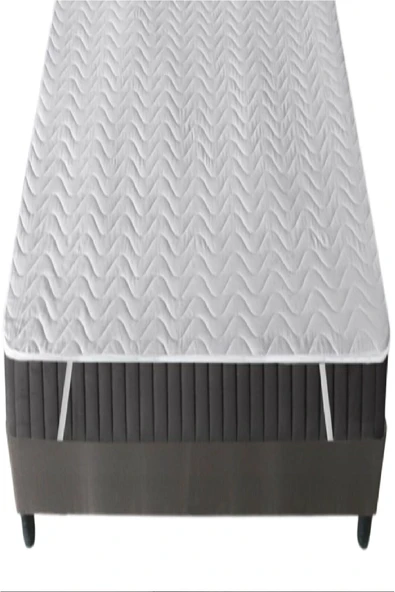 Altın Karma Kapitoneli Sıvı Geçirmez Alez 160x200 Cm Çift Kişilik Köşe Lastikli - Resim 5