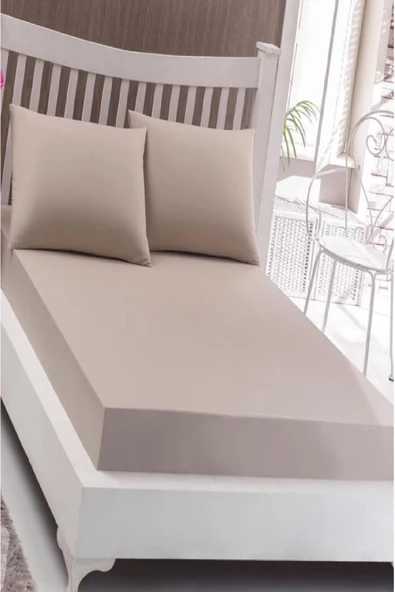 Bebesi Çift Kişilik Havlu Çarşaf Takımı Renk Açık Kahve 150x200 Cm