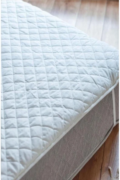 Altın Karma Kapitoneli Sıvı Geçirmez Alez 100x200 Cm Tek Kişilik Köşe Lastikli - 2