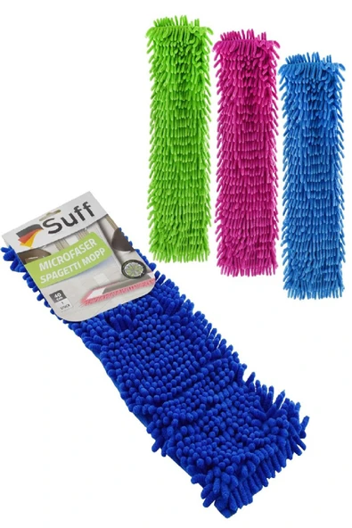 Suff 1 Adet Nemli Ve Kuru Makarna Mop Ucu Mikrofiber Paspas Yedeği 40 Cm - 5