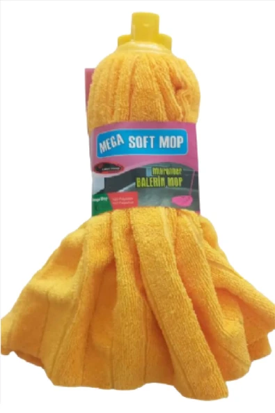 mega soft 4 Adet Mega Mikrofiber Havlu Paspas Mop Xl Yedek Ucu - 4