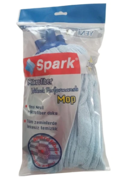 Spark 4 Adet Mikrofiber Havlu Vileda Paspas Mop Yedek Ucu - 6