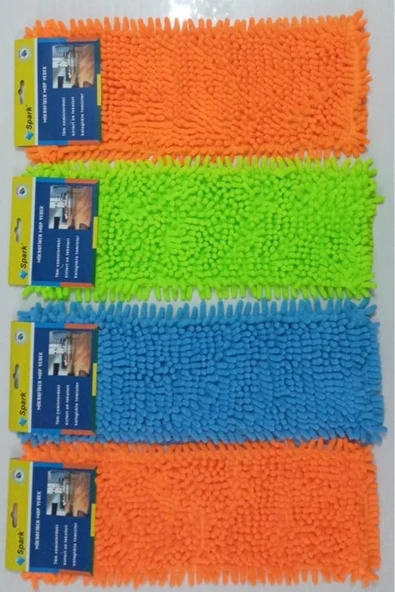 Spark 2 Adet Spark Makarna Mop Ucu Mikrofiber Paspas Yedeği 40 Cm - 5