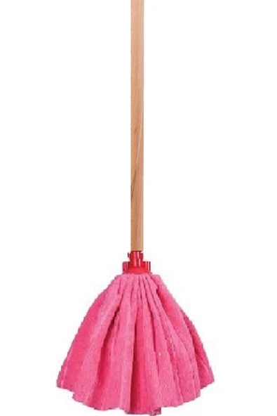SOFT Mop Mikrofiber Havlu Paspas Mop Ucu Ve Ahşap Saplı Takım