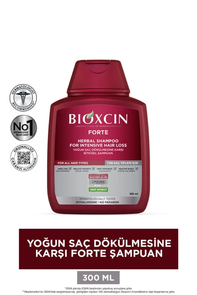 BİOXCİN Forte Şampuan 3 Al 2 Öde 300 Ml - Yoğun Dökülme Şampuanı 3x300 Ml - 3