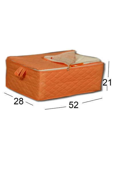 Bebesi 2 Adet Extra Telalı Kaliteli Hurc 52x28x21 Cm Ölçüde Turuncu - 4