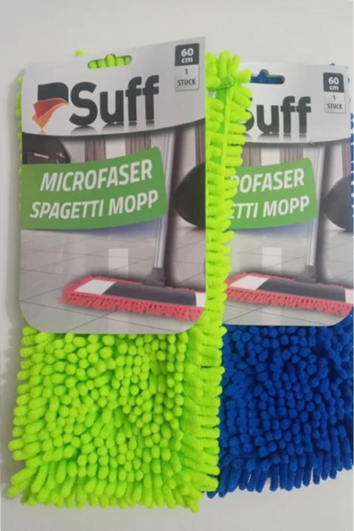 Suff 2 Adet Nemli Ve Kuru Makarna Mop Ucu Mikrofiber Paspas Yedeği 60 Cm - 5