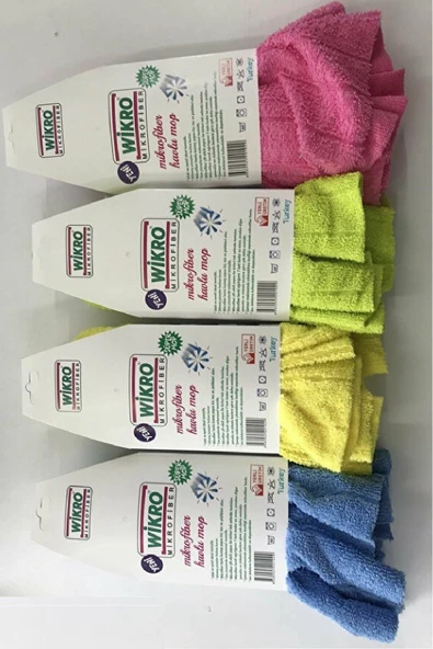 WİKRO Wikro 2 Adet Mikrofiber Mop Paspas Yedek Ucu Vileda Tipi Mop - 3