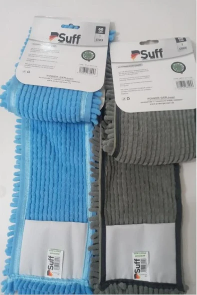 Suff 2 Adet Nemli Ve Kuru Makarna Mop Ucu Mikrofiber Paspas Yedeği 60 Cm - 3