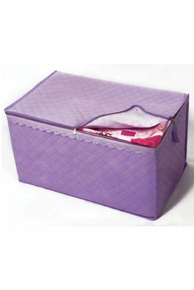 Divanev 3 Adet Extra Telalı Kaliteli Yorgan Hurcu & 100x50x50 Cm Ölçüde Hurç Lila - 2