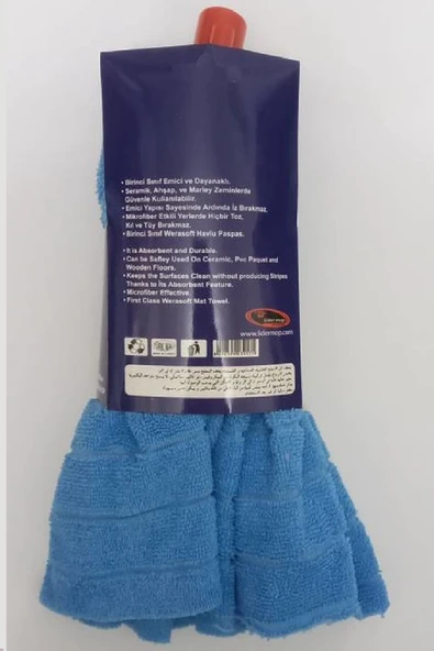 SOFT Mop Mikrofiber Havlu Paspas Yedek Mop Ucu 2 Adet - 4