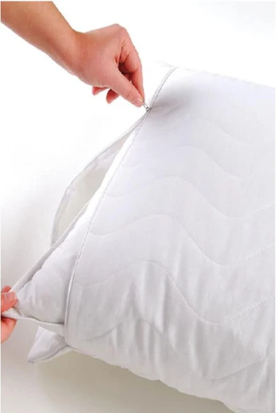 Evony 2 Adet Kapitone Bebe Yastık Kılıfı 35x45 Cm Yastık Koruyucu - 5