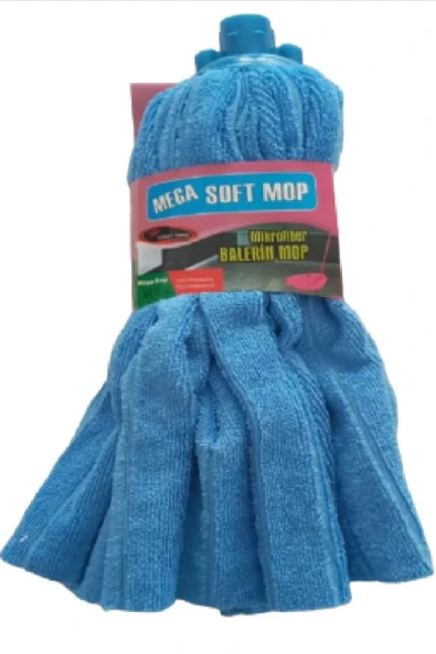 mega soft 5 Adet Mega Mikrofiber Havlu Paspas Mop Xl Yedek Ucu - 5