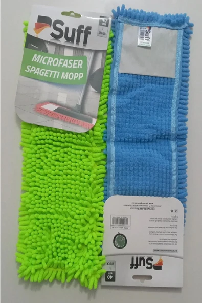Suff 1 Adet Nemli Ve Kuru Makarna Mop Ucu Mikrofiber Paspas Yedeği 40 Cm - 2