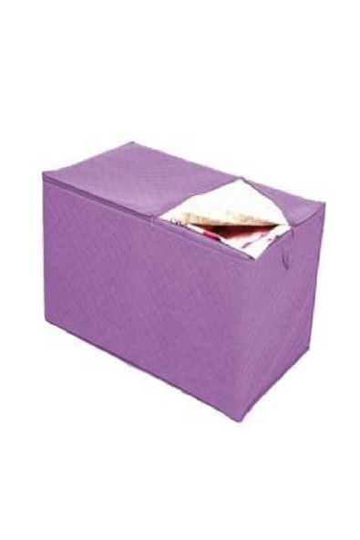 Divanev 3 Adet Extra Telalı Kaliteli Hurc 64x41x36 Cm ölçüde Lila Hurç