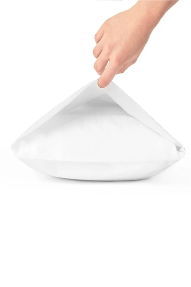 mycey 6 Adet Pamuklu Yastık Kılıfı Fermuarsız Beyaz 50x70 Cm
