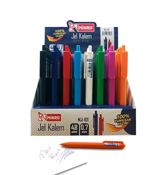 Mikro Tükenmez Kalem Canlı Renkler MJ-101 1 Adet