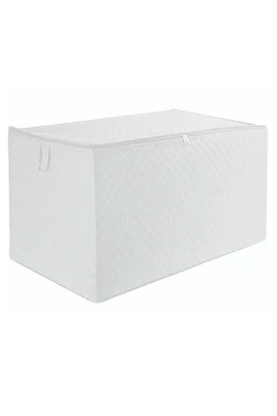 Bebesi 3 Adet Extra Telalı Kaliteli Yorgan Hurcu & 100x50x50 Cm Ölçüde Beyaz - 5