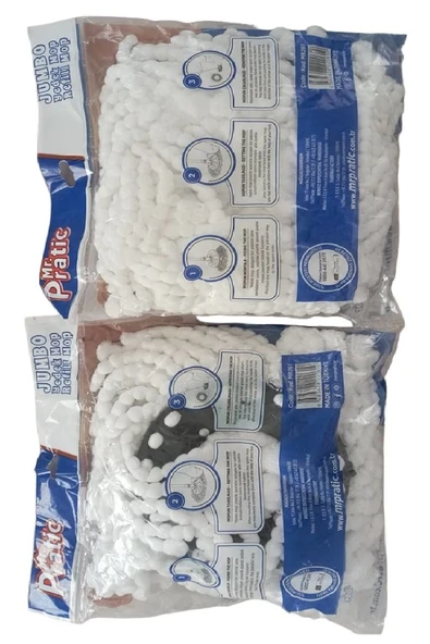 MR.PRATİC Mr.Pratic  6 Adet 360 Döner Başlıklı Yedek Jumbo Mop - 3