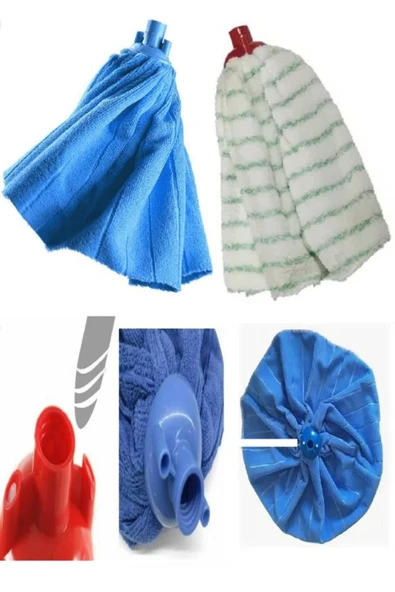 Color Lider 2 Adet Mikrofiber Ve Havlu Mop Vileda Tipi Paspas Ucu - 2