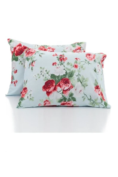 mycey 4 Adet Desenli Yastık Kılıfı 50x70 Cm Fermuarlı Ranforce Kumaş