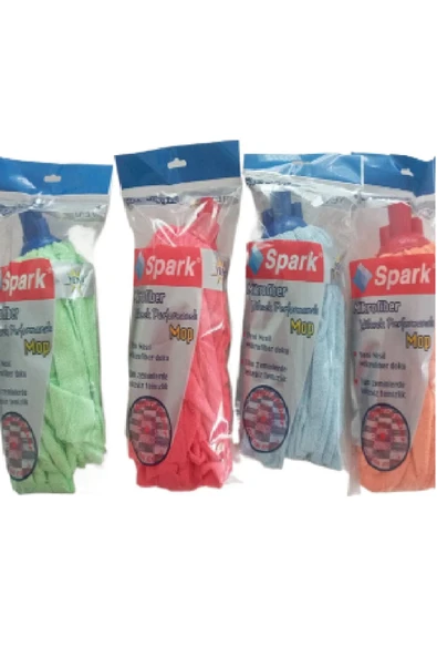 Spark 4 Adet Mikrofiber Havlu Vileda Paspas Mop Yedek Ucu - 4