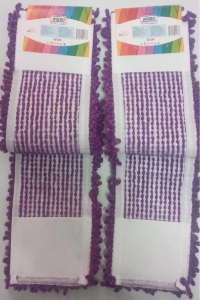 WİKRO Wikro 3 Adet Mikrofiber Makarna Mop 50 Cm - 2