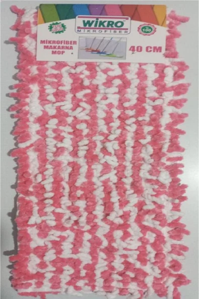 WİKRO Wikro 1 Adet Mikrofiber Makarna Mop 40 Cm