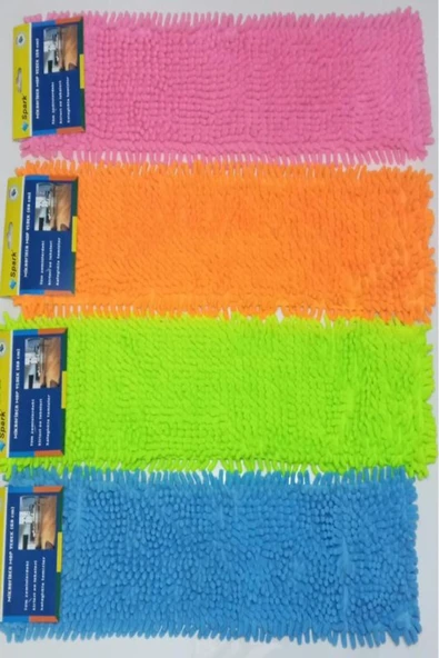 Spark 2 Adet Spark Makarna Mop Ucu Mikrofiber Paspas Yedeği 60 Cm - 4