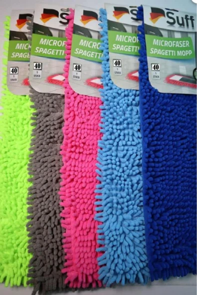 Suff 2 Adet Nemli Ve Kuru Makarna Mop Ucu Mikrofiber Paspas Yedeği 40 Cm ürün görseli