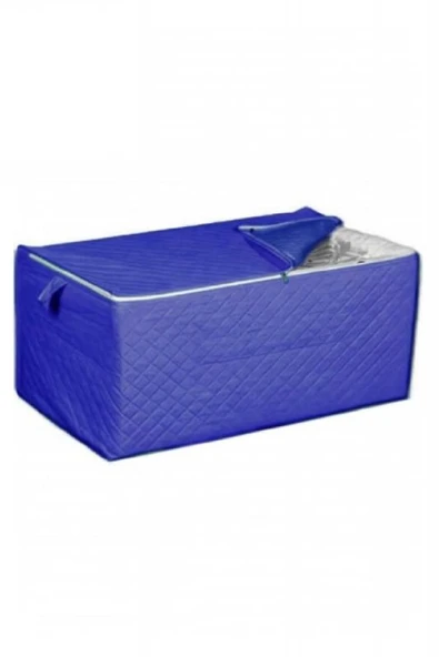 Divanev 3 Adet Extra Telalı Kaliteli Hurc 64x41x36 Cm Ölçüde Lacivert Hurç - 2