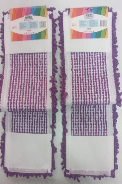 WİKRO Wikro 3 Adet Wikro Mikrofiber Makarna Mop 60 Cm - 2