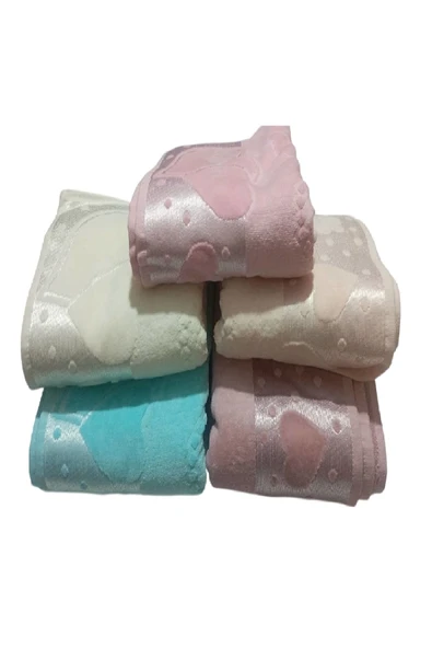 Kayra 6 Adet Kadife El Ve Yüz Havlusu 50x90 Cm - 4