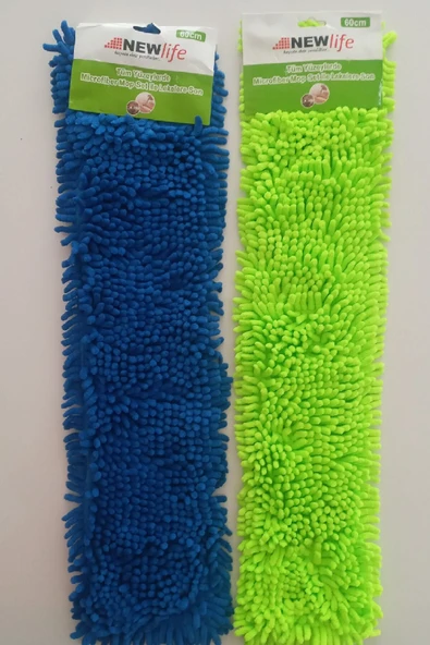 New Life Newlife 2 Adet Nemli Ve Kuru Makarna Mop Ucu Mikrofiber Paspas Yedeği 60 Cm - 2