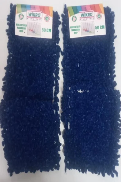 WİKRO Wikro 3 Adet Mikrofiber Makarna Mop 50 Cm