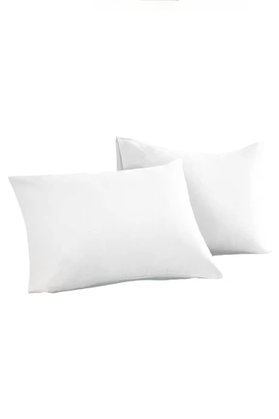 mycey 6 Adet Pamuklu Yastık Kılıfı Fermuarsız Beyaz 50x70 Cm - 4