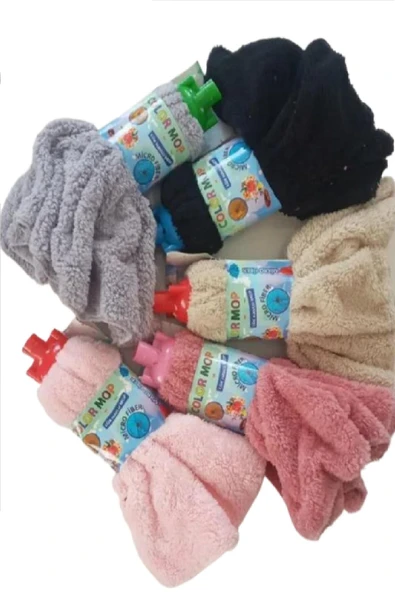 Color 5 Adet Mop Havlu Paspas Mop Yedek Ucu - Resim 4