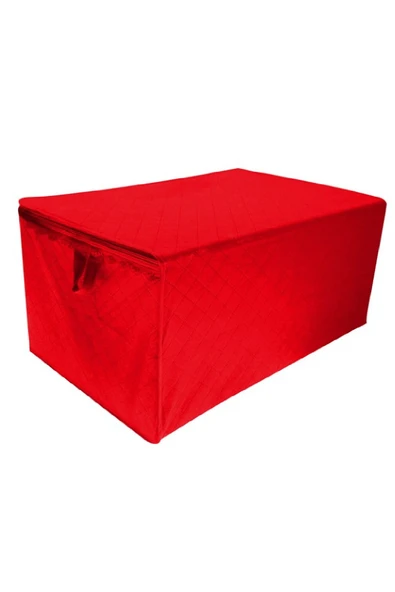 Divanev 3 Adet Extra Telalı Kaliteli Hurc 120x53x51 Cm Ölçüde kırmızı Hurç - 2