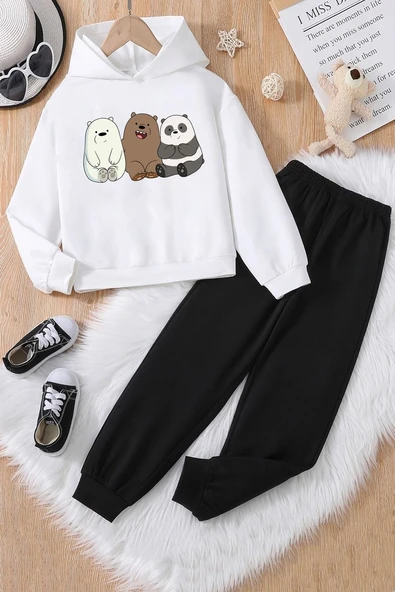 Çocuk Kafadar Ayılar Eşofman Takımı - Resim 3