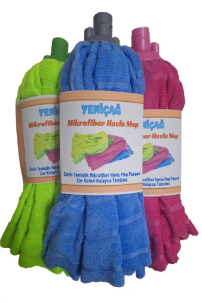 YENİÇAĞ Yeniçağ 2 Adet Mikrofiber Havlu Mop Paspas
