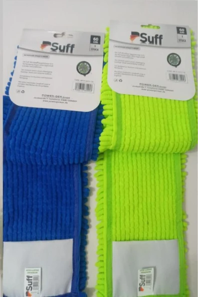 Suff 2 Adet Nemli Ve Kuru Makarna Mop Ucu Mikrofiber Paspas Yedeği 60 Cm - 2